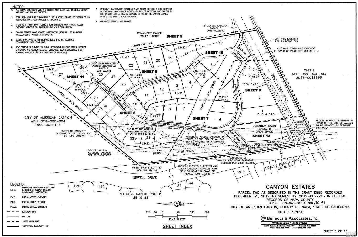 14. Land for Sale at 200 Canyon Estates Cir #Lot17 American Canyon, California 94503 United States